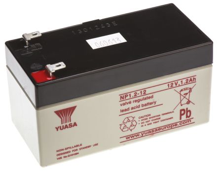 [TECBA010] BATTERIE SECOURS PLOMB 12V 1,3 AH POUR CENTRALE CE408 CE408P §